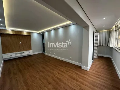 Apartamento com 2 Quartos para alugar, 90m² no José Menino, Santos