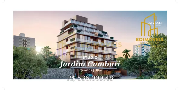 Apartamento com 1 Quarto à venda, 38m² no Jardim Camburi, Vitória
