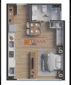 Apartamento com 1 Quarto à venda, 37m² no Roçado, São José