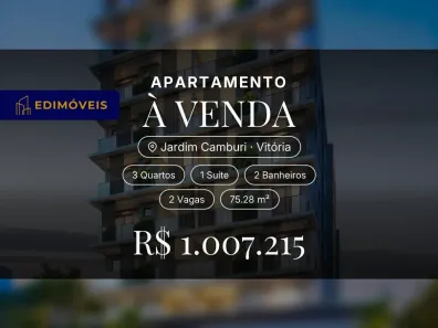 Apartamento com 3 Quartos à venda, 75m² no Jardim Camburi, Vitória