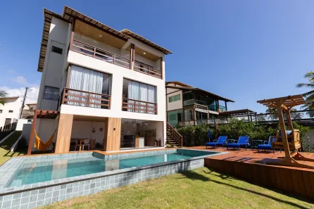 Casa de Condomínio com 5 Quartos para alugar, 200m² no Barra do Jacuípe, Camaçari