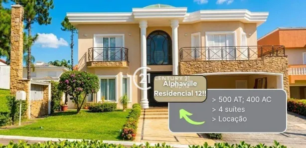 Casa de Condomínio com 4 Quartos para alugar, 400m² no Alphaville, Santana de Parnaíba