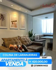 Apartamento com 2 Quartos à venda, 55m² no Colina de Laranjeiras, Serra