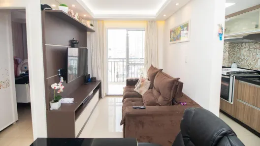 Apartamento com 2 Quartos para alugar, 48m² no Vila Valparaíso, Santo André