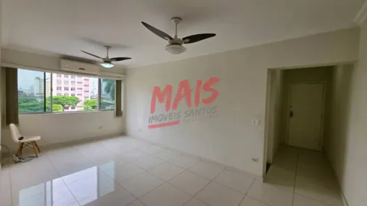 Apartamento com 2 Quartos para alugar, 105m² no Gonzaga, Santos