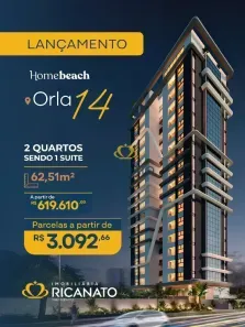 Apartamento com 2 Quartos à venda, 63m² no Graciosa - Orla 14, Palmas