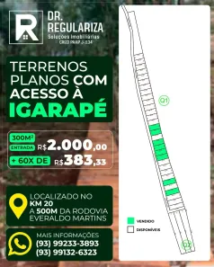 Lote/Terreno à venda, 300m² no Centro, Santarém