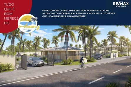 Apartamento com 2 Quartos à venda, 97m² no Imbassaí, Mata de São João
