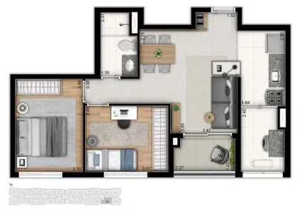 Apartamento com 2 Quartos à venda, 54m² no Vila Sônia, São Paulo
