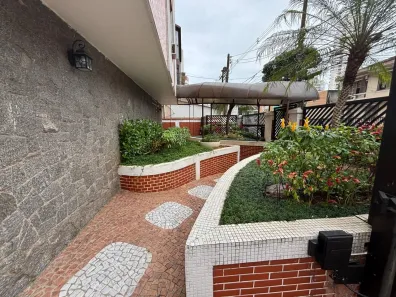 Apartamento com 3 Quartos para alugar, 129m² no Gonzaga, Santos