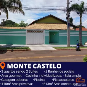 Casa com 3 Quartos à venda, 213m² no Monte Castelo, Campo Grande