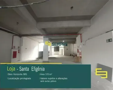 Ponto Comercial para alugar, 101m² no Santa Efigênia, Belo Horizonte