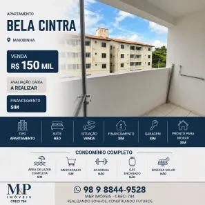 Apartamento com 2 Quartos à venda, 45m² no Maiobinha, São José de Ribamar