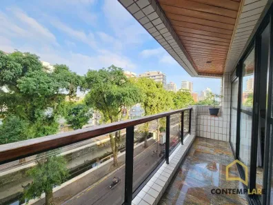 Apartamento com 3 Quartos para alugar, 180m² no Gonzaga, Santos