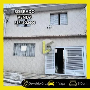 Sobrado com 3 Quartos à venda, 250m² no Osvaldo Cruz, São Caetano do Sul