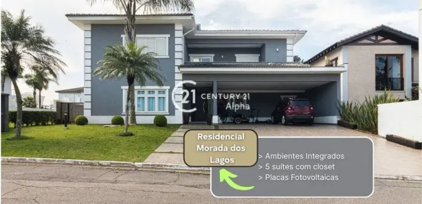 Casa de Condomínio com 5 Quartos à venda, 508m² no Residencial Morada dos Lagos, Barueri