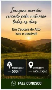 Lote/Terreno à venda, 500m² no Centro (Caucaia do Alto), Cotia