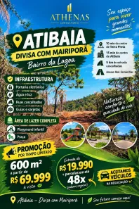 Lote/Terreno à venda, 600m² no Jardim Brasil, Atibaia
