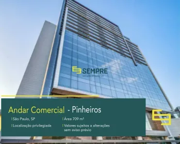 Imóvel Comercial para alugar, 706m² no Pinheiros, São Paulo