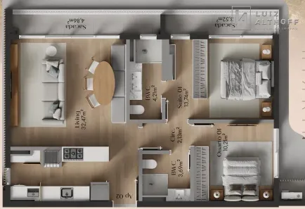 Apartamento com 2 Quartos à venda, 88m² no Centro, Florianópolis