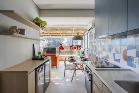 Flat com 1 Quarto para alugar, 55m² no Moema, São Paulo