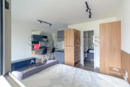 Apartamento com 1 Quarto para alugar, 32m² no Cerqueira César, São Paulo
