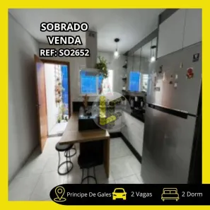 Sobrado com 2 Quartos à venda, 76m² no Vila Príncipe de Gales, Santo André