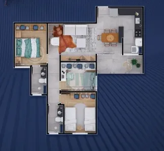 Apartamento com 3 Quartos à venda, 72m² no Jardim Montanhês, Belo Horizonte