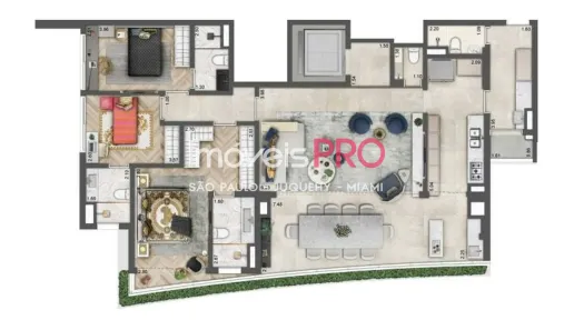 Apartamento com 3 Quartos à venda, 150m² no Moema, São Paulo