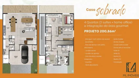Casa de Condomínio com 4 Quartos à venda, 200m² no Residencial Jardins Lyon, Aparecida de Goiânia
