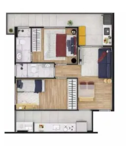 Apartamento com 2 Quartos à venda, 61m² no Ocian, Praia Grande