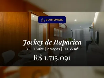 Apartamento com 3 Quartos à venda, 110m² no Jockey de Itaparica, Vila Velha