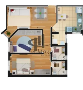 Apartamento com 2 Quartos à venda, 67m² no Santa Maria, São Caetano do Sul