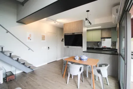 Apartamento com 1 Quarto para alugar, 70m² no Indianópolis, São Paulo