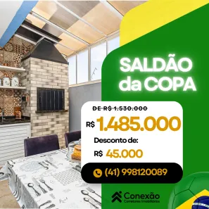 Sobrado com 4 Quartos à venda, 336m² no Atuba, Curitiba