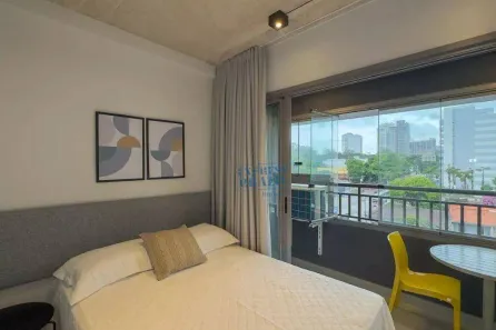 Apartamento com 1 Quarto para venda ou aluguel, 23m² no Santo Amaro, São Paulo
