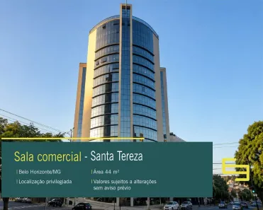 Sala Comercial à venda, 44m² no Santa Tereza, Belo Horizonte