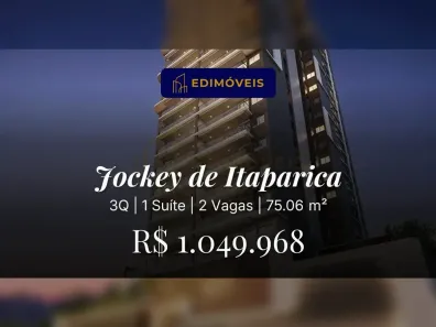 Apartamento com 3 Quartos à venda, 75m² no Jockey de Itaparica, Vila Velha