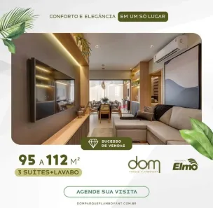 Apartamento com 3 Quartos à venda, 99m² no Jardim Goiás, Goiânia