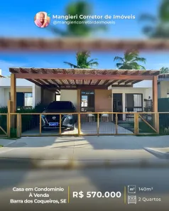 Casa de Condomínio com 2 Quartos à venda, 140m² no Espaço Tropical, Barra dos Coqueiros