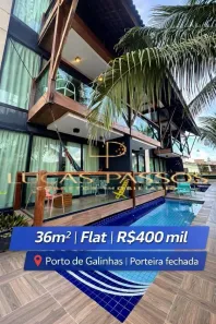 Apartamento com 1 Quarto à venda, 36m² no Porto de Galinhas, Ipojuca
