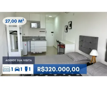 Flat com 1 Quarto à venda, 27m² no Granja Viana, Cotia
