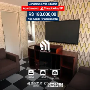 Apartamento com 2 Quartos à venda, 50m² no Vila Silviânia, Carapicuíba