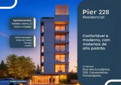 Apartamento com 1 Quarto à venda, 40m² no Canasvieiras, Florianópolis