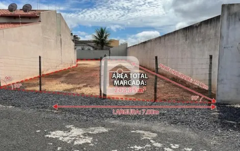 Lote/Terreno à venda, 204m² no Aeroporto Sul, Araguari
