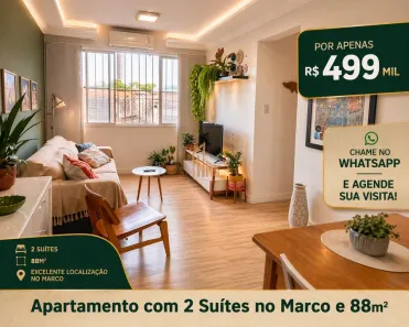 Apartamento com 2 Quartos à venda, 88m² no Marco, Belém