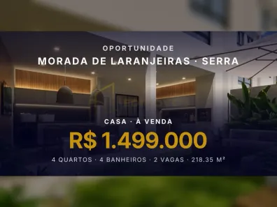 Casa com 4 Quartos à venda, 218m² no Morada de Laranjeiras, Serra