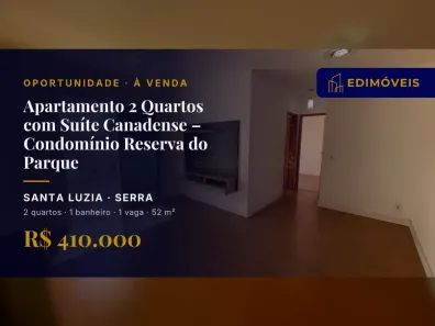 Apartamento com 2 Quartos à venda, 52m² no Santa Luzia, Serra