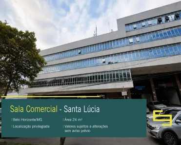 Sala Comercial à venda, 24m² no Santa Lúcia, Belo Horizonte