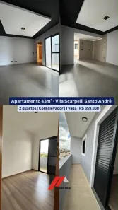 Apartamento com 2 Quartos à venda, 44m² no Vila Scarpelli, Santo André